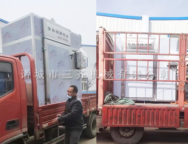 2車(chē)型烘干房，304燃?xì)夂?01電加熱各一臺(tái)，出發(fā)……。感謝林總、杜總的信任和支持！